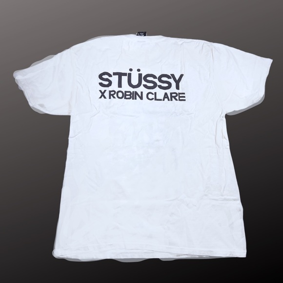 Stussy x Robin Clare | Mens Retro Breakin-Poppin-Lockin Tee | White | Large - Picture 2 of 2